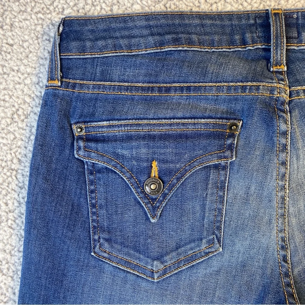Hudson Jeans Cut Off Shorts 28 Flap Pockets‎ Denim